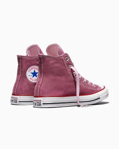 Chuck Taylor All Star Dip Dye Wide Width Mesa Rose Dyed, Heel View