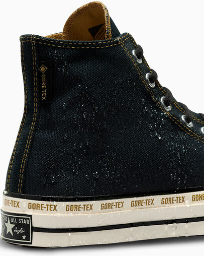 Chuck 70 GORE-TEX Schwarz/Toadstool Tan/Egret, Detail Angle View