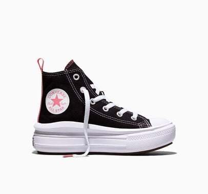 Converse Chuck Taylor All Star Move Platform Negro/Sal rosa/Blanco