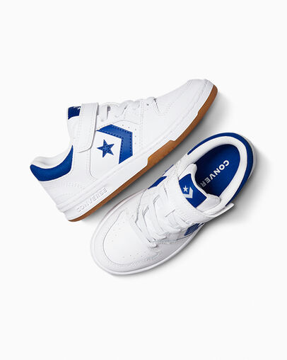 CL98 Easy-On White/Blue/White, Angled View