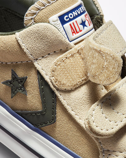 Star Player Easy-On Canvas & Suede Nomad Khaki/Farro, Detail Angle View