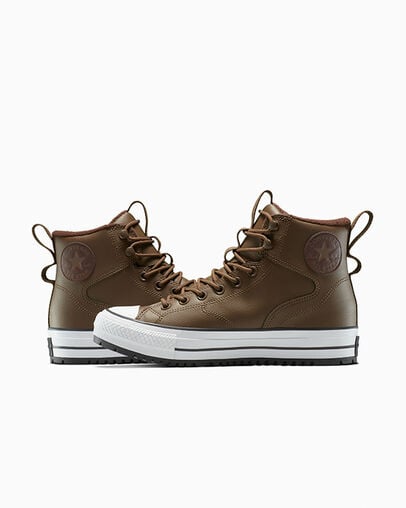 Chuck Taylor All Star Water-Repellent Hiker Boot Grounded/Totally Fudged/White, Detail Angle View