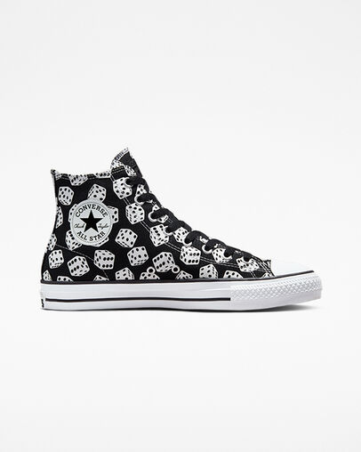 Chuck Taylor All Star Pro Dice Nero/Bianco/Bianco, Outer Side View
