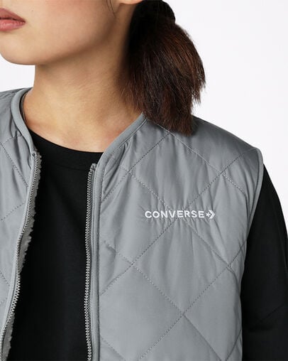 Wendbare Sherpa-Weste Limestone Grey Multi