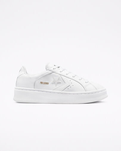 Pro Leather Lift Platform White/White/White, Outer Side View