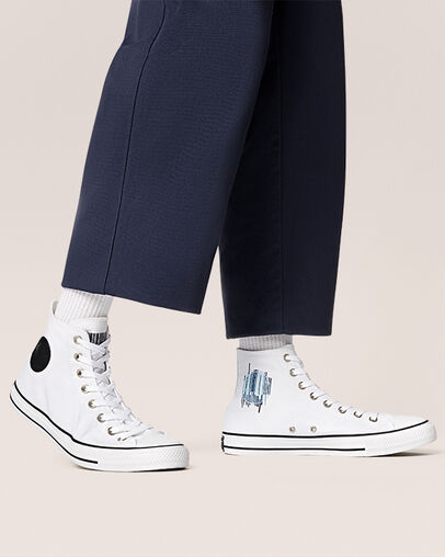 Chuck Taylor All Star Translucent Barcode Blanco/Negro/Blanco, On Foot Shot 1