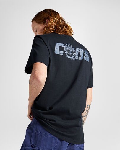 CONS Fishbowl T-Shirt Converse Black, Full Body View