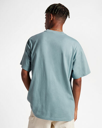 Star Chevron Skate T-Shirt Cocoon Blue, Full Body View