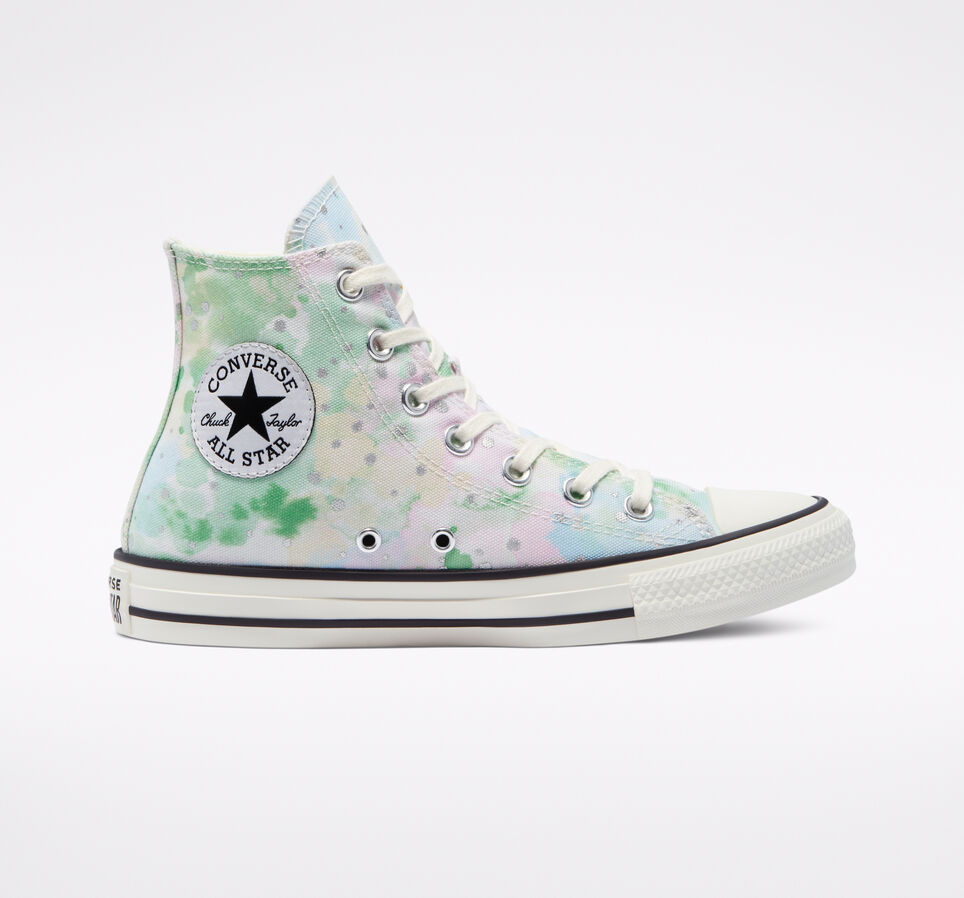 Chuck Taylor All Star Washed Florals Egret/Spring Green/Black