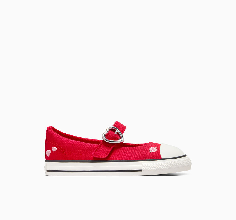 Chuck Taylor All Star Dainty Mary Jane Valentine's Day Easy On Red/Lt Jellyfish Jitter