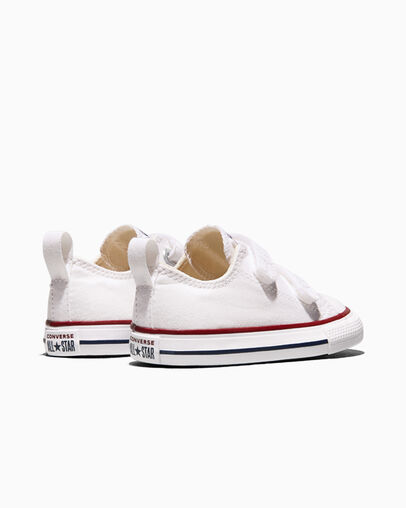 Chuck Taylor All Star Easy-On Canvas White/Garnet/Navy, Heel View