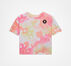 Camiseta Washed Floral Boxy Rosa digital