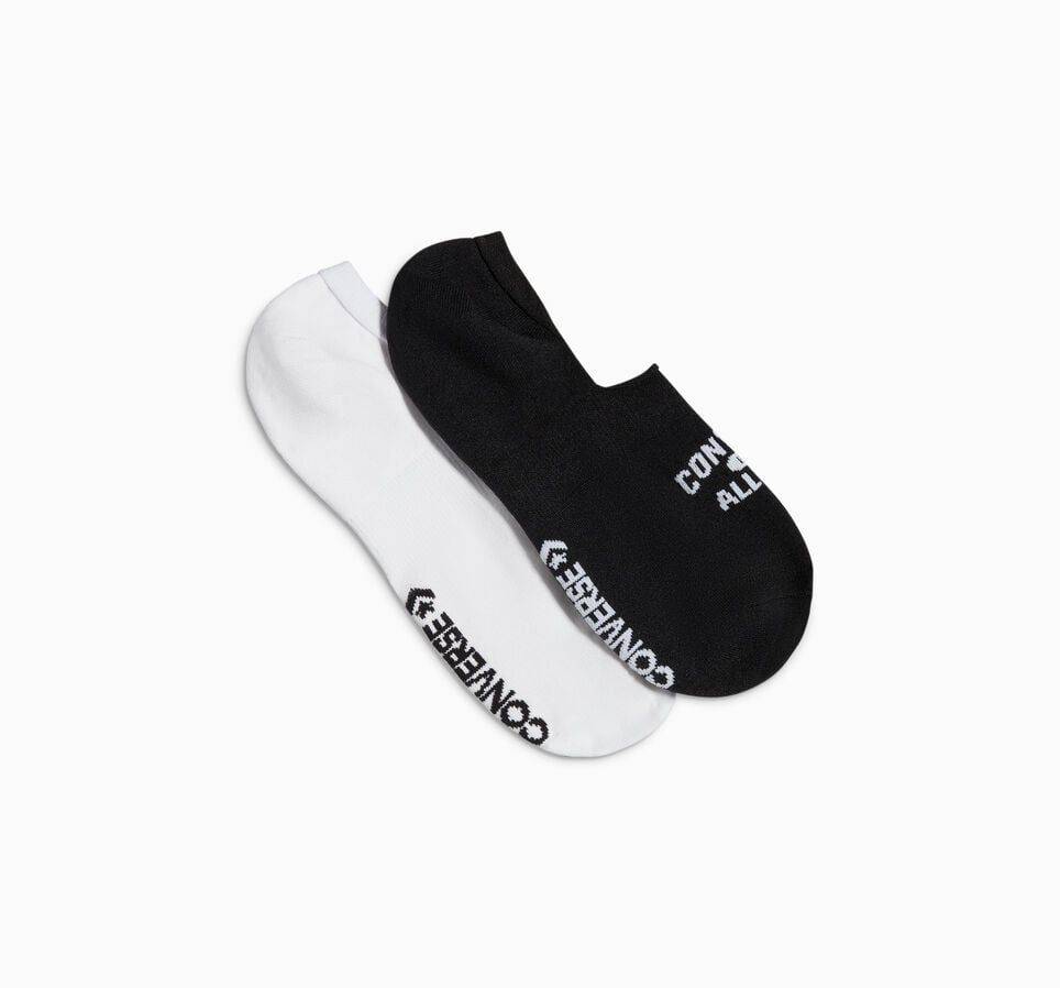 2-Pack All Star No-Show Socks Noir/Blanc