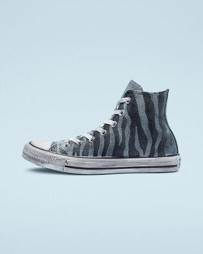 Chuck Taylor All Star Leather Perfect Is Not Perfect Black Zebra, Inner Side View