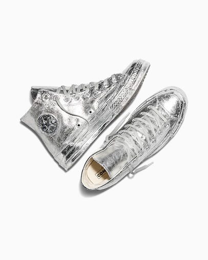 Chuck 70 Limited Edition Silver Foil Silver Foil, Angled View