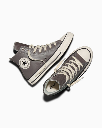 Converse Chuck Taylor All Star Elevated Leather Pot Hole Plum/Egret/Black — foto 7
