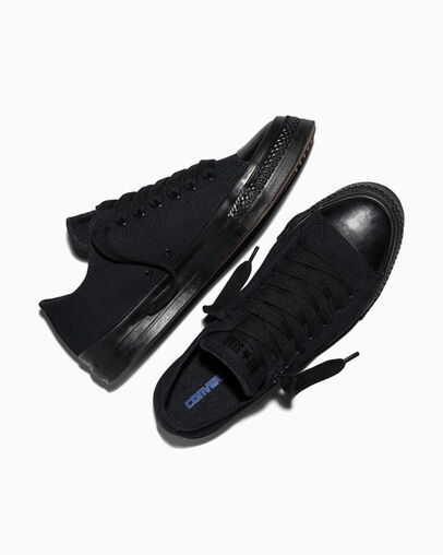 Chuck Taylor Throwback Black/Black/Black, Angled View