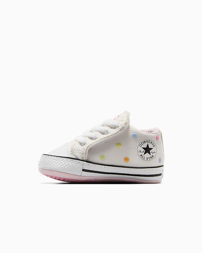 Chuck Taylor All Star Embroidered Polka Dots Easy On Vintage White/White, Inner Side View