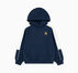Color-blocked and Piped Oversized Hoodie Converse Navy