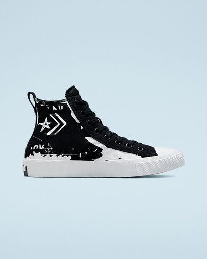 UNT1TL3D Script Negro/Negro/Blanco, Outer Side View