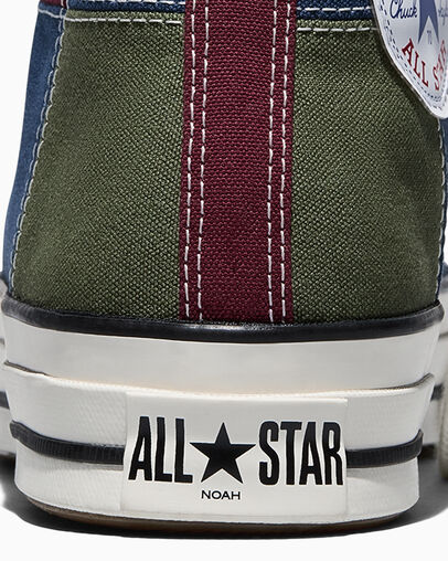 Converse x Noah Chuck 70 Patchwork Insignia Blue/Egret/Black, Detail Angle View