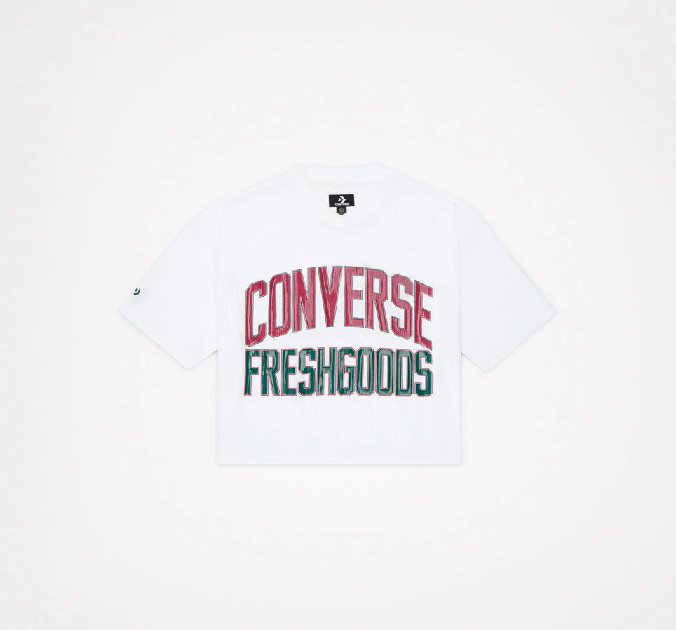 Converse x Joe Freshgoods Football Crop Top White