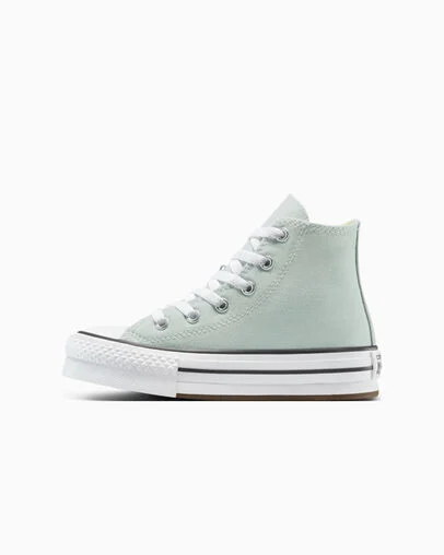 Chuck Taylor All Star Lift Platform Rainwashed Grey/White, Inner Side View