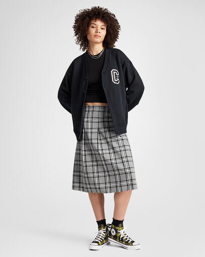 Chuck Taylor All Star Plaid Black/Yellow/White, On Foot Shot 1