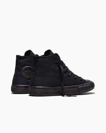 Chuck Taylor All Star Black Monochrome, Heel View
