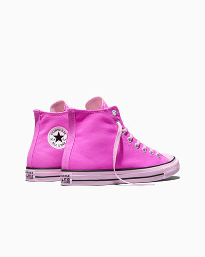 Chuck Taylor All Star Tonal Shocking Orchid Pink/New Found Bloom Pink/Black, Heel View