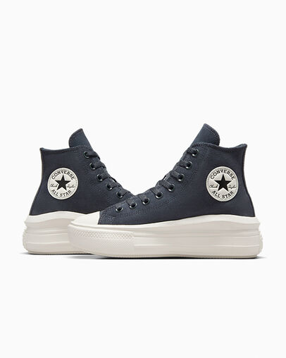 Chuck Taylor All Star Move Platform Colorful Suede Shadow Woods/Egret/Black, Detail Angle View