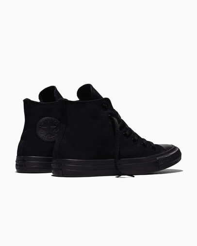 Chuck Taylor All Star Noir monochrome, Heel View