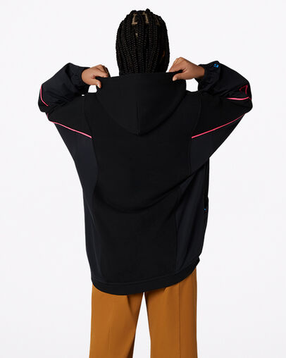 Blocked Alt Terrain Hoodie Converse Black Multi, Back View