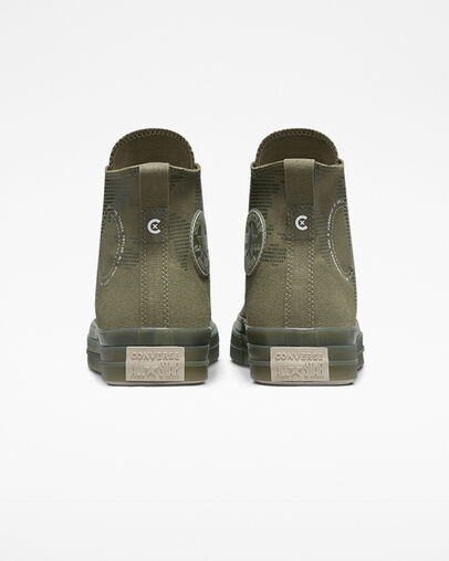 Chuck Taylor All Star CX Global Patch Logo Utility/Vintage White/Papyrus, Heel View