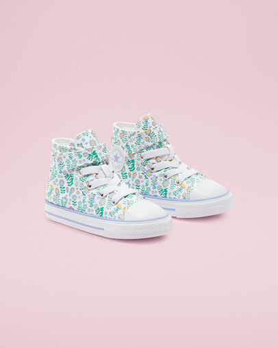 Chuck Taylor All Star Easy-On Ditsy Floral White/Twilight Pulse, Angled View