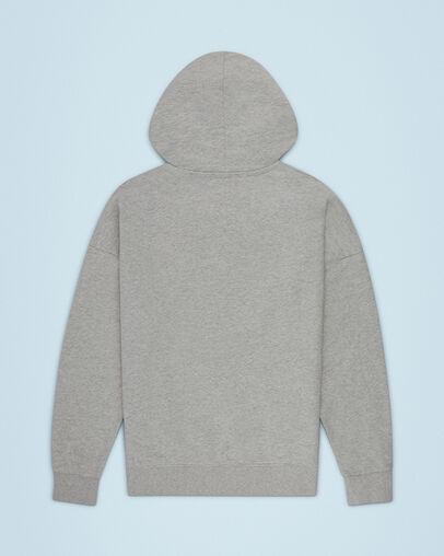 Basketball Pullover Hoodie Light Melange, Back View