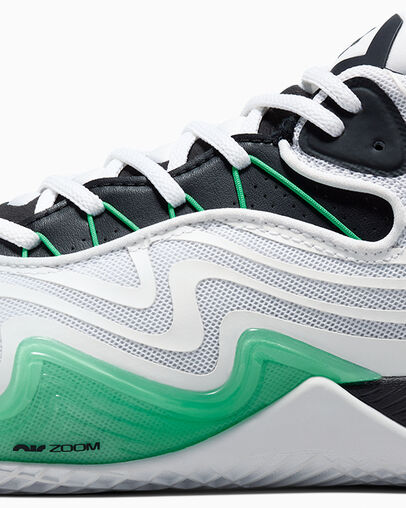 All Star BB Shift CX White/Black/Apex Green, Detail Angle View
