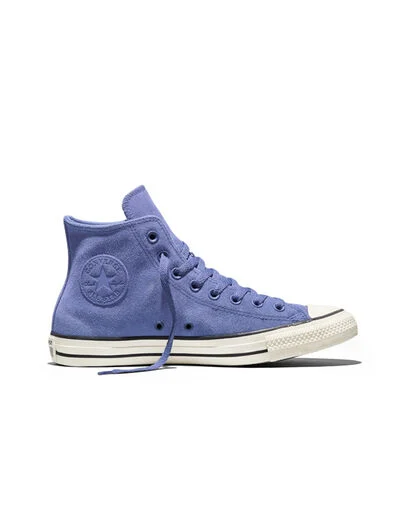 Chuck Taylor All Star Suede Indigo Storm/Egret/Black, Outer Side View