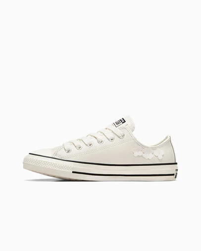 Chuck Taylor All Star Leather 3D Flowers Blanco vintage/Garza/Negro, Inner Side View