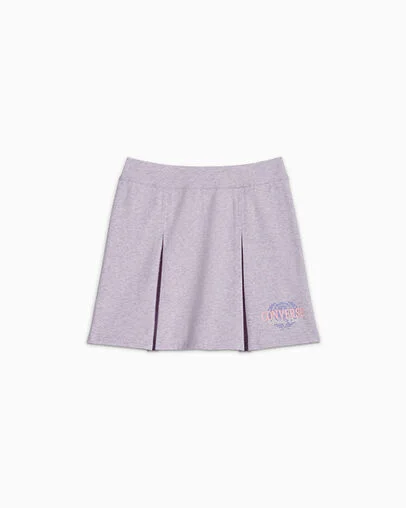 Pleated Skirt Violet chaud chin&eacute;, Front View