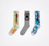 3er-Pack Socken mit Rundhalsausschnitt und Tie-Dye-Design Lime Rave