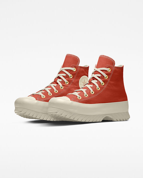 converse lugged red