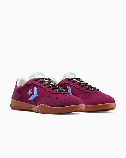 Run Star Trainer Suede Frozen Acai/Gum Honey/Lt Blue, Top and Side View