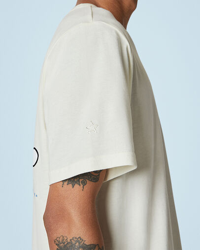 Love Your Mother Left Chest Short Sleeve T-Shirt Egret