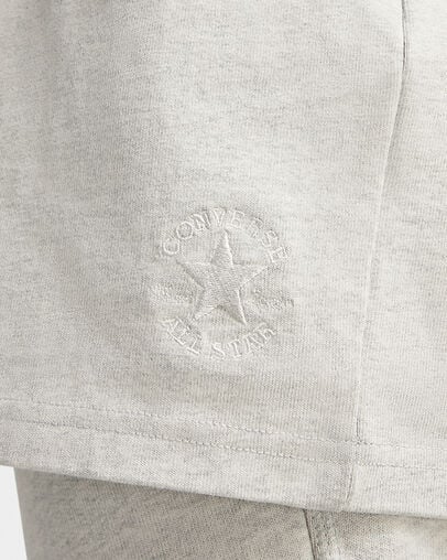 Converse Gold Standard T-Shirt Gris jaspeado claro, Detail View