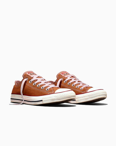 Chuck Taylor All Star Dip Dye Wide Width Orange Dust Dyed, Top and Side View