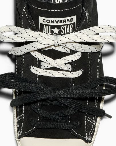 Chuck Taylor Lo Black/Black/Egret, Detail Angle View