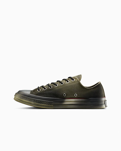 Chuck 70 Canvas Spray Paint Green Dirt Dye, Inner Side View