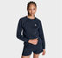 Star Chevron Cropped Crew Neck Black