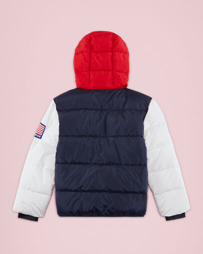 Puffer-Design im College-Look Obsidian, Back View